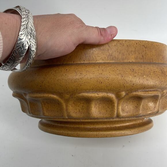 Vintage Haeger Pottery large round ceramic bowl planter - Picture 5 of 6